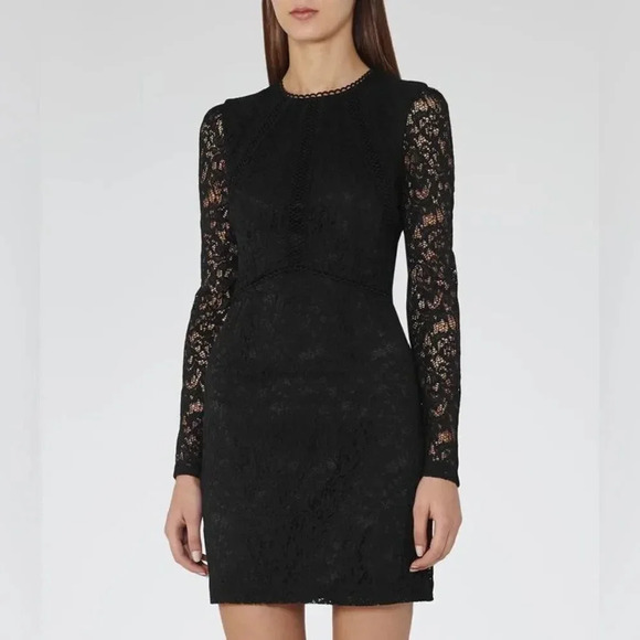 REISS Prim Lace Dress size 6 - Picture 15 of 16